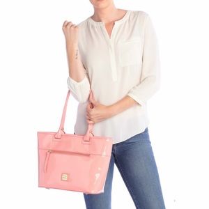 Dooney & Bourke Patent Leather Zip Tote